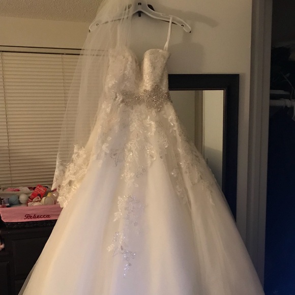 Wedding Dress and matching veil.. - Picture 2 of 2